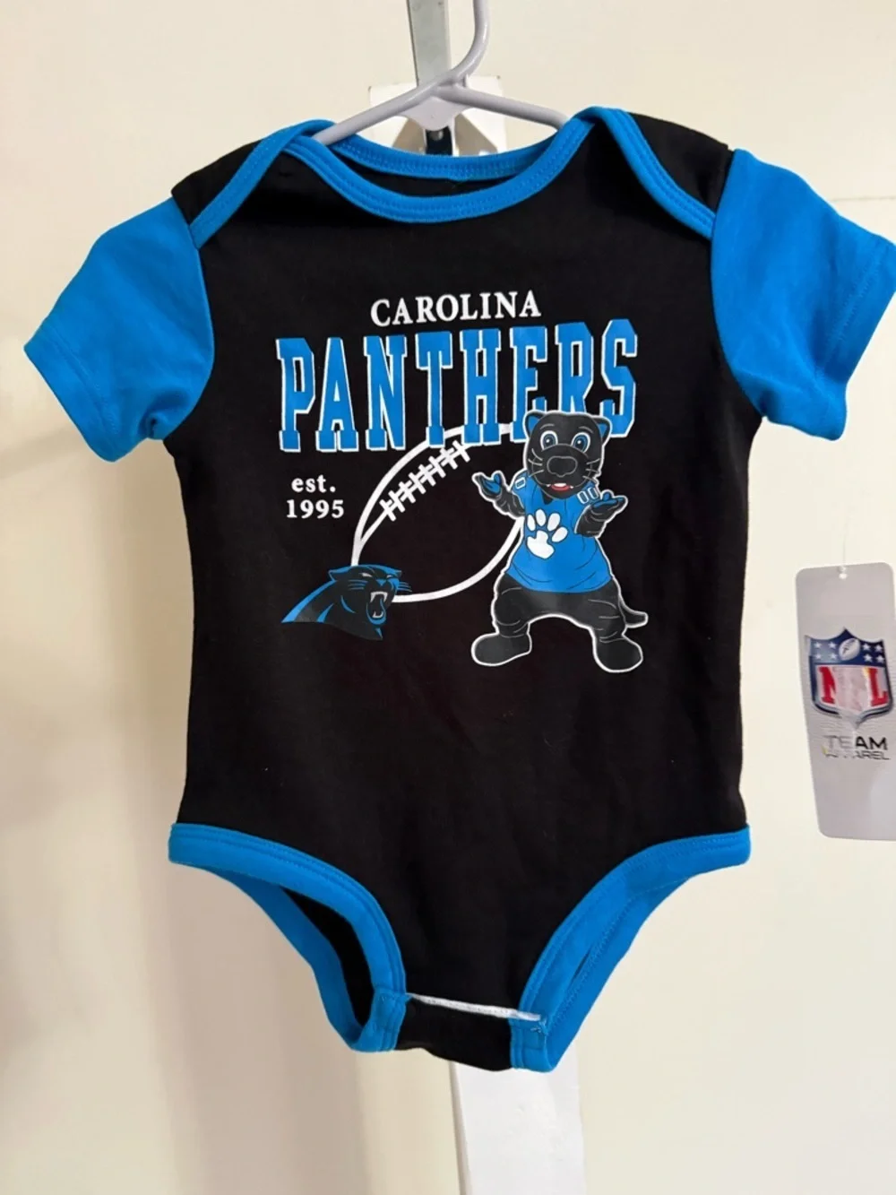 NWT Carolina Panthers Romper
